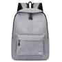 Customize Lightweight minimalist unisex  laptop bag Casual travel Backpack Solid color Oxford cloth student bag