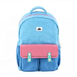 CHANGRONG Custom color block Style children's school backpack girl