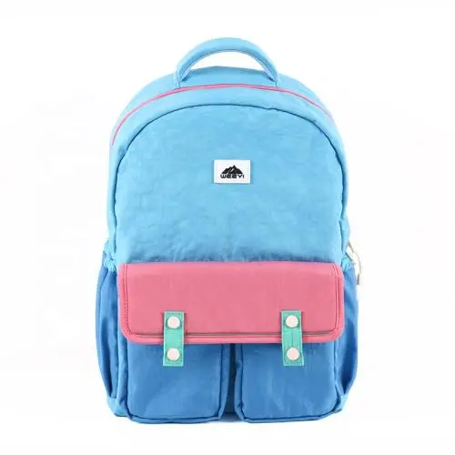 CHANGRONG Custom color block Style children's school backpack girl