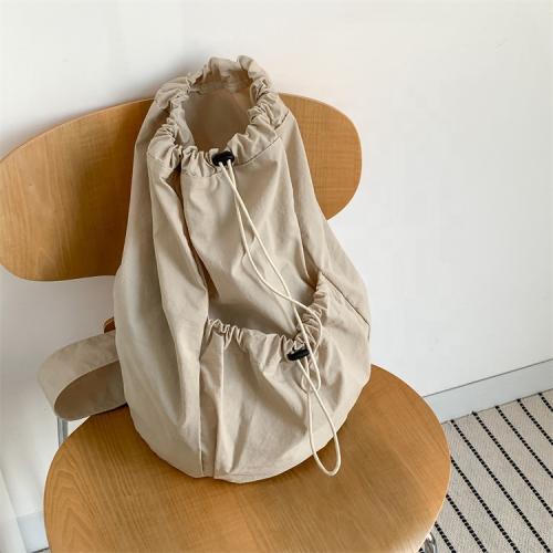 2022 Direct Sales Fashion leisure  Large capacity nylon crossbody shoulder bag Drawstring Ruffles women's messenger bags