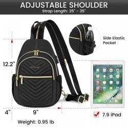LOVEVOOK Cycling Hiking small purse fashion Crossbody Chest Bag Convertible Casual Daypack Shoulder sling bag for women Backpack