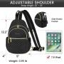 LOVEVOOK Cycling Hiking small purse fashion Crossbody Chest Bag Convertible Casual Daypack Shoulder sling bag for women Backpack