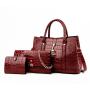 Wholesale Price 3 Pcs Set Bags Bolsos De Mujer Custom Leather Bag Trendy Handbags Crossbody Bags For Ladies