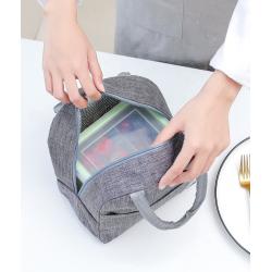 Gelory Portable Zipper Lunch Tote Bag for Women Lunch Box Insulated Lunch Container Bag