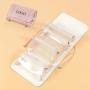 Customized Luxury Pu 4-in-1 Removable Cosmetic Bags Roll-Up Makeup Bag Toiletry Kit Travel Organizer Bag for Women