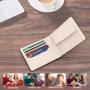 Wholesale Men's Leather Wallet With Coin Pocket Flip Up ID Window RFID Blocking Slim Bifold Credit Card Front Pocket Wallet