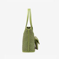 2024 Custom Handmade Woven Leather Women Bags Handbag For Ladies Luxury With Clutch