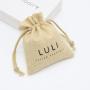 High Quality Natural Jute Burlap Packaging Wedding Jewelry Bag Custom Drawstring Packaging Jute Gift Pouch