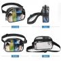 Wholesale Customize Logo Utility Waterproof Transparent Pvc Unisex Crossbody Belt Bag  With Strap Clear Fanny Pack Waist Bag