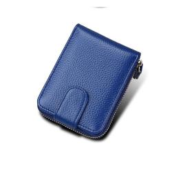 ZR259 Cow Leather Driver's License Bag RFID Leather Zipper Organ Wallet Anti-theft Brush Driving License Leather Case