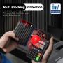 Wallet Mens Slim RFID Blocking Wallet Leather with Money Clip Wallet Card Holder Bifold Card Case Gifts For Men