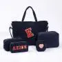 Eco Friendly Hot Sale Travel Cosmetic Bag Corduroy Pouch Custom Designer Personalized Makeup Brush Set