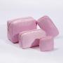 Keymay RTS No MOQ Fast Shipping Gold Zipper Personalized Valentine's Day Gift Mini Makeup Bag Small Cosmetic Bag Nylon Pouch