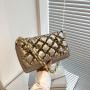 2024 New Arrival Woman Bags Brand Golden Chain PU Leather Shoulder Bags Ladies Trendy Fashion Women's Handbags