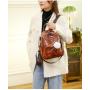 KBW148 2023 New PU Anti-theft Double Shoulder Women Backpack Multifunctional Soft Leather Large Backpack Travel Bag For Ladies