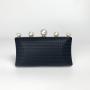 Women vintage pearl clutch bag    woman   black navy rhinestone PU evening bag  party purse handbag