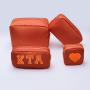 Keymay New Arrival Camel Color Nylon Bag Make Up Pouch Cosmetic Bag Chenille Varsity Letter Patch Travel Makeup Bag