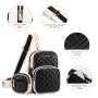 2pcs Leather Waterproof pouch waist bag for women custom Logo luxury crossbody bag adjustable workout running belt chest bag