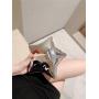 Hot girl super star clutch bag evening bags metal star shape shiny clutch purse bag with chain for women