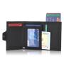 Factory direct leather metal wallet carbon fiber card holder pu leather aluminum card holder wallet