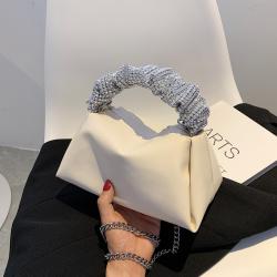 bolsos-para-mujeres- Portable Simple Small Square Bag 2023 New Fashion Messenger Bag Bow Chain Single Shoulder Bag Woman