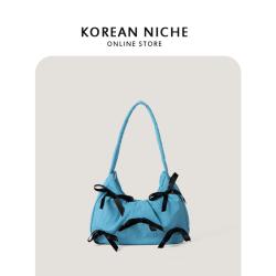 Fashion Large Capacity Nylon PU Material Handbag Ladies Underarm Shoulder Bag With Zipper Closure