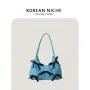 Fashion Large Capacity Nylon PU Material Handbag Ladies Underarm Shoulder Bag With Zipper Closure