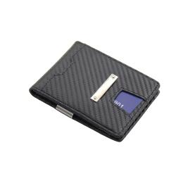Slim Front Pocket Carbon Fiber Wallet Customized Wallet Minimalist Money Clip