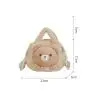 Plush doll bag oblique cross cartoon animal shape pig bag cute Beibei pig doll plush bag