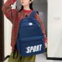 ZR843 Schoolbag New Backpack Fashion High Capacity Unisex Computer Laptop Bag Nylon High School Students Letter Backpack Sport