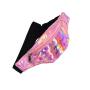 Gelory Fashion Letter Print Shiny Holographic Waist Bag Sports Fanny Pack Hologram PU Leather Waterproof Travel Waist Pack