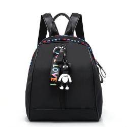 Oxford cloth ladies shoulder bag women's backpack Korean style colorful straps solid color double back schoolbag