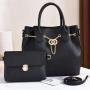 wholesale women handbags Purse Set 2 PCS Handbags designer women bags Lady Purses Girl Pure Color String Bucket Handbag