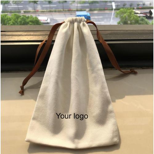 Customized High End Handbag Dust Cover Bag, Cotton Gift String Bag