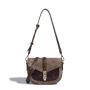 Autumn retro fashion texture crossbody shoulder saddle bags pu leather handbags for women luxury
