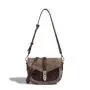 Autumn retro fashion texture crossbody shoulder saddle bags pu leather handbags for women luxury