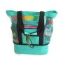OEM Wholesale Waterproof Mesh Tote Fashion Simplicity Casual Insulated Cooler Food Bag for Beach Camping Picnic