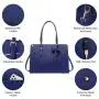 LOVEVOOK PU Leather Work Computer Satchel Bags 15.6 Inch Large Briefcase Bag with USB Charging Port Laptop Tote Bag for Women