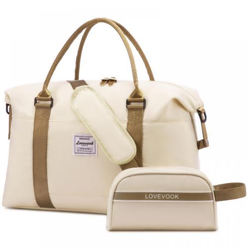 LOVEVOOK 2022 Cute Travel Gym Tote Bag with Wet Pocket Men's Carry On Overnight Duffel Bag Large Weekender Bag for Women
