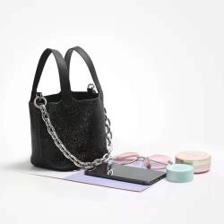 New Arrival High Quality Rhinestone Chain Wedding Purse Luxury Women Clutch Evening Bag Female Small Shoulder Bucket Handbag