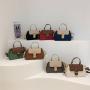 Color blocking 2024 new fashionable retro shoulder crossbody bag