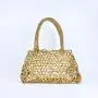 Fashionable and personalized beaded string woven hollow and versatile handbag carteras para mujer 	 sac a main
