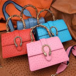 Exotic Genuine Ostrich Skin Bag for Women Leather Shoulder Bag Ladies Crossbody Bag