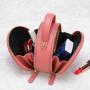 2024 Custom Embroidery Genuine Leather Round Handbag For Women Ladies Luxury Bag