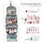 Premium Extendable PU Travel Cosmetic Bag Bathroom Shower Organizer Kit Hanging Travel Toiletry Bag for Women