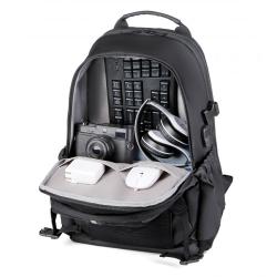 BSCI Computer Office Waterproof Travel Bag Backpack Black Smart Laptop Backpack Usb Charging Notebook Bags