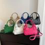 Women's bag red rivet handbag spring/summer 2024 new western-style and trendy texture single shoulder ladies bag