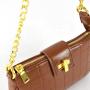Good Quality Golden Metal Designer Handbags Famous Brands Square Handbag Mini Cross Body Bag For Ladies