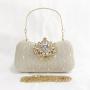 Women Hot Sale Diamond Flower Clutch Bags Fashion Multicolor Hand Bags Crystal Evening Bags For Party