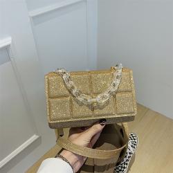 2023 New Pu Solid Women Fashion Handbags Pearlescent Wholesale Women Handbags Acrylic Chain Designer Shoulder Bags For Women